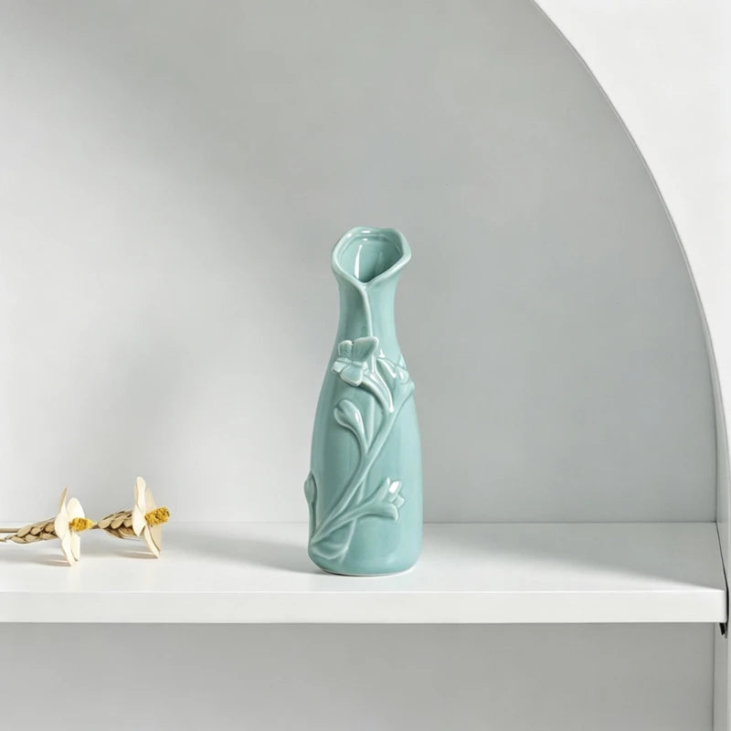 1pc Modern ceramic vase flower arrangement starry sky green ivy and other living room home decorations Peaceful Pleasures Health and Wellness