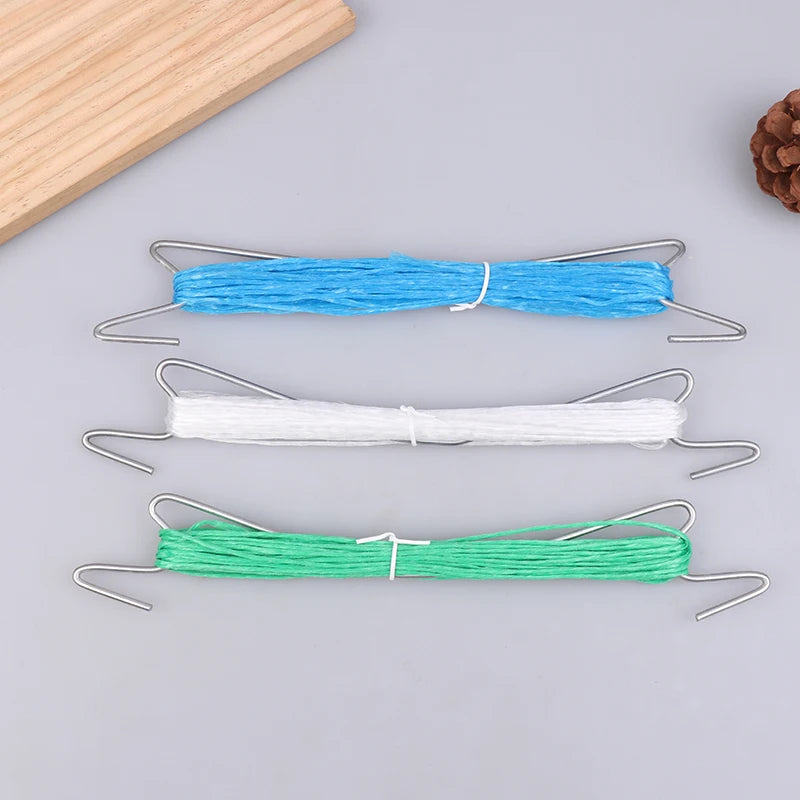 10Pcs Plants Hooks Clips With 10M Rope + 20 Clips J Hooks Clips Set Tomatoes Growing Hooks Clips For Tomato Grape Pepper Peaceful Pleasures Health and Wellness