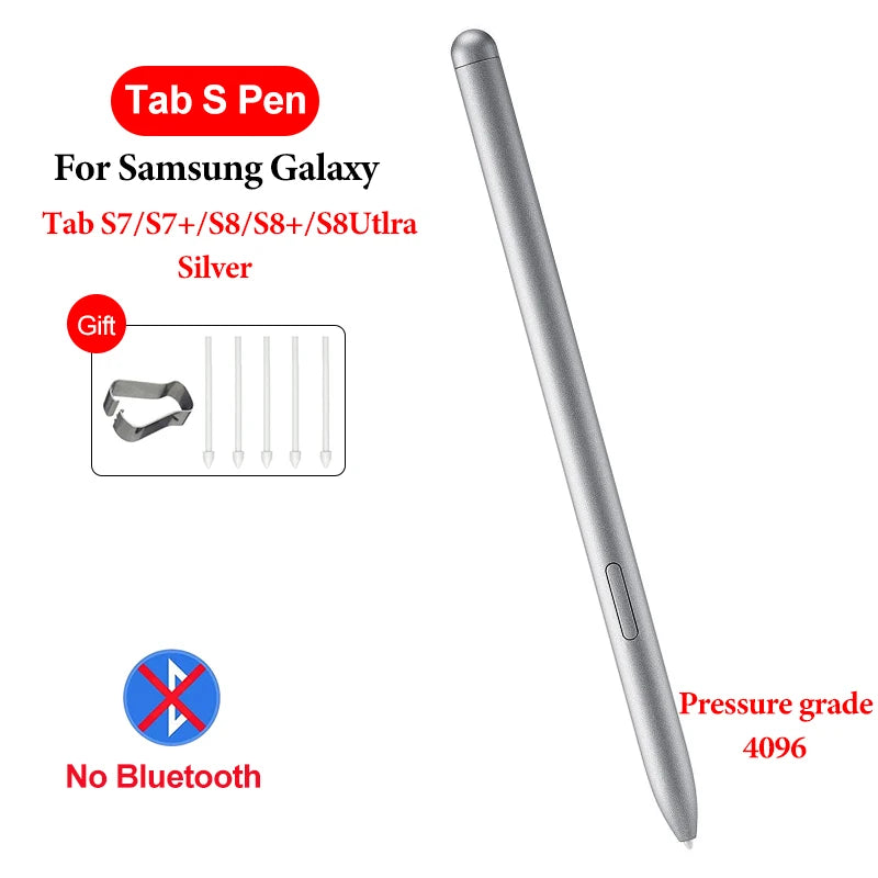 Pencil For Samsung Tablet Stylus Pen For Samsung Galaxy Tab s6 lite Touch Pencil Galaxy Tab s7 s8 s9 Pen for Samsung Stylus Pen Peaceful Pleasures Health and Wellness Silver1 for Tab S7 8