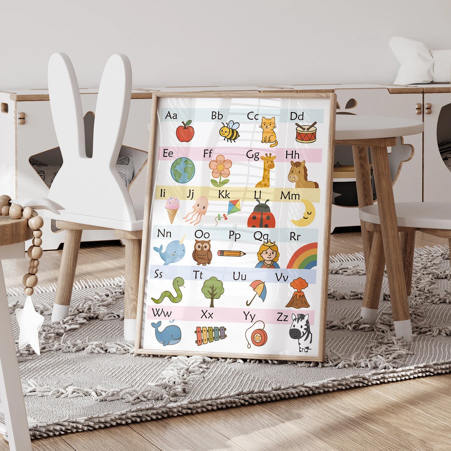 Personalized Name Kids Canvas Wall Art | 3-Piece Education Print
