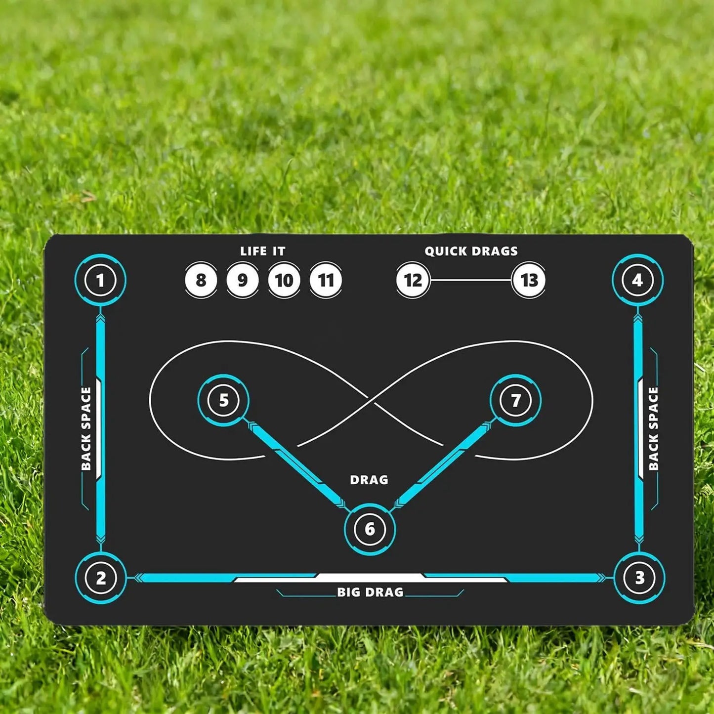 Hockey & Soccer Training Mat – Non-Slip Stickhandling Pad 90×60cm