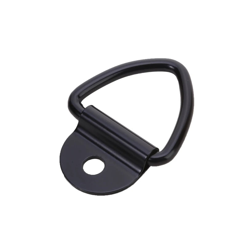 Hook V-shaped D-pull Ring Metal Hooks Truck Trailer Car Compartment Triangular Rope Hook Cargo Fastening Anchor Peaceful Pleasures Health and Wellness black