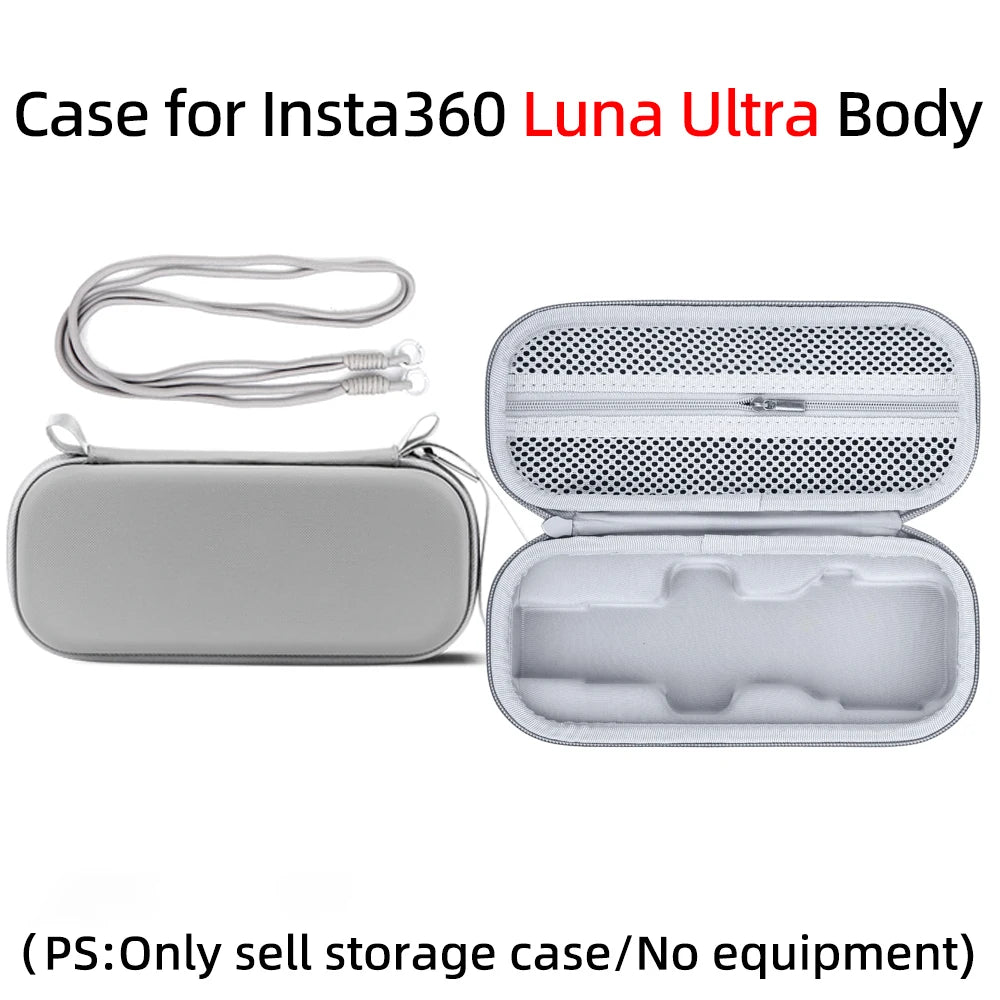PU Storage Bag for Insta360 Luna Ultra – Dust-Proof Case