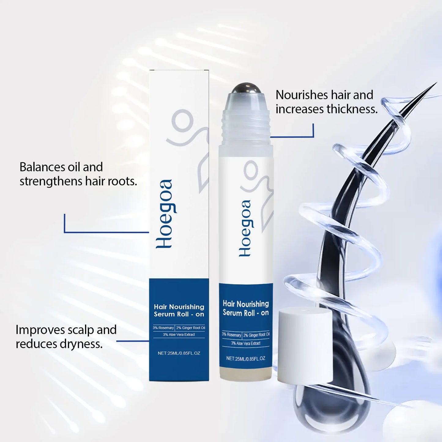 Rosemary Hair Growth Roller Serum | Scalp & Follicle Essence