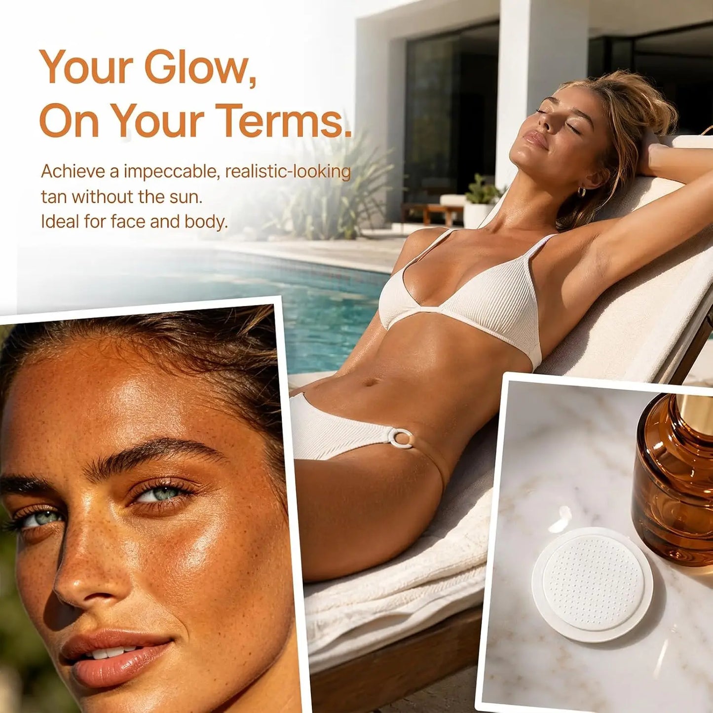 Sun-Free Glow Microdart Tanning Patches – 7 pcs | No UV