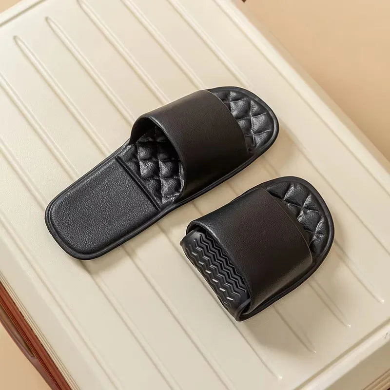 Women's Foldable Travel Slippers – Anti-Slip Washable Bath Slides