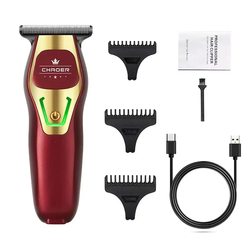 Mini Portable Electric Hair Clipper & Bald Head Trimmer | YD Electric Hair Clipper Peaceful Pleasures Health and Wellness Red