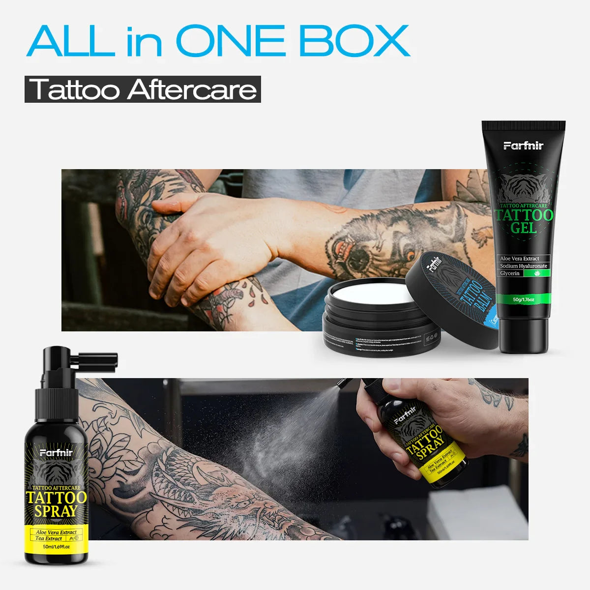 Tattoo Care Kit – Moisturizing & Color-Enhancing Formula 160g