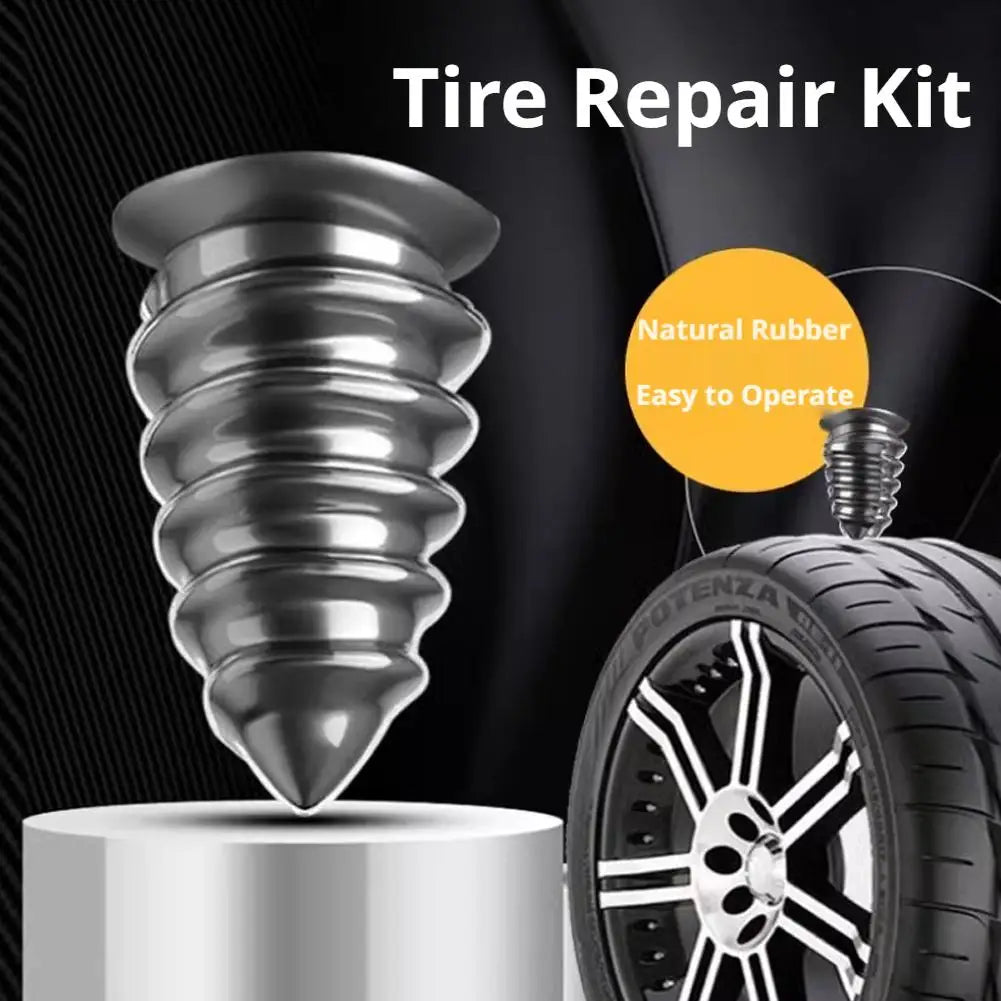 Tubeless Tire Repair Rubber Nail Kit – Car & Motorcycle 10/20PCS