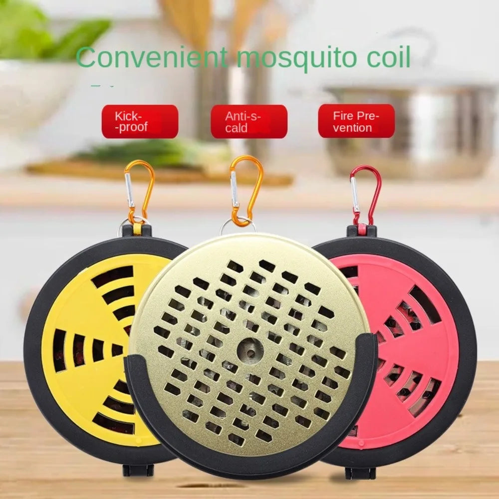 Mosquito Repellent Mosquito Incense Box Fire Prevention Outdoor Mosquito Incense Plate Portable Disc Mosquito Storage Box Summer Peaceful Pleasures Health and Wellness