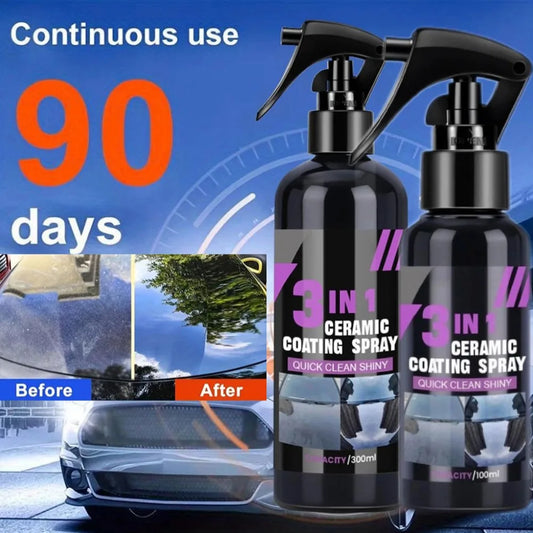 Brighten Shiny Remove Stains Car Quickly Cleaning Spray Car Nano-crystal Coating Agent Car Surface Glass Ceramic Coating Spray Peaceful Pleasures Health and Wellness