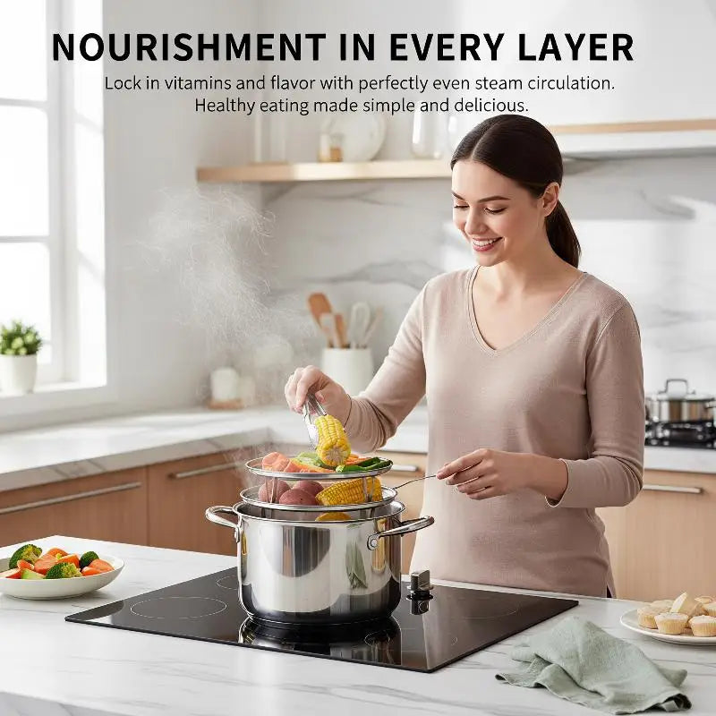 Stainless Steel Steamer Rack with Detachable Legs | Multi-Size
