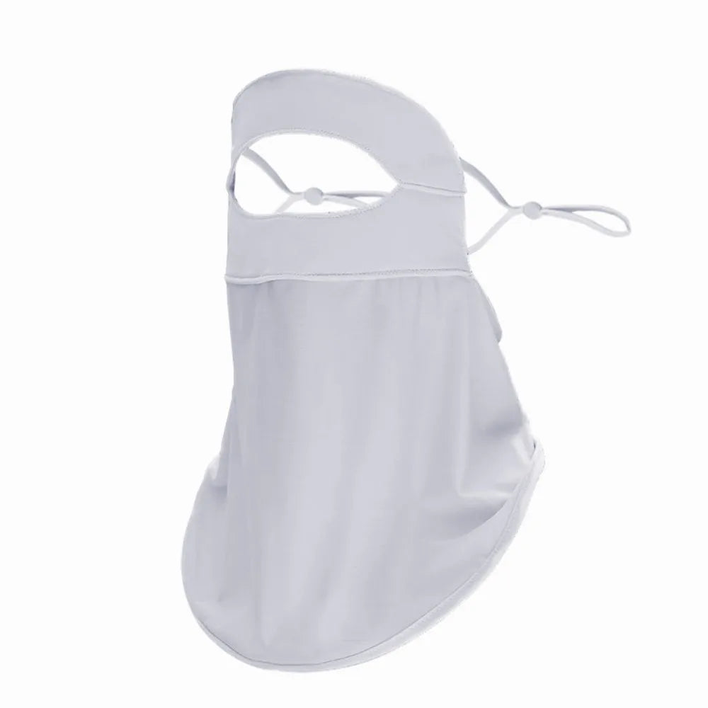 Full-Face Sunscreen Veil – UPF 50+ Outdoor Sun Protection Peaceful Pleasures Health and Wellness Grey