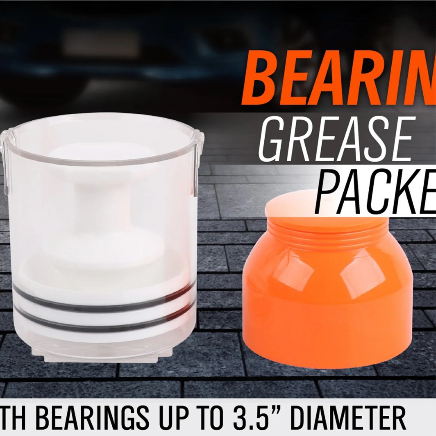 Bearing Grease Packer Tool Simple and Impact Resistant with Dust Cover Suitable for Automotive Car Peaceful Pleasures Health and Wellness