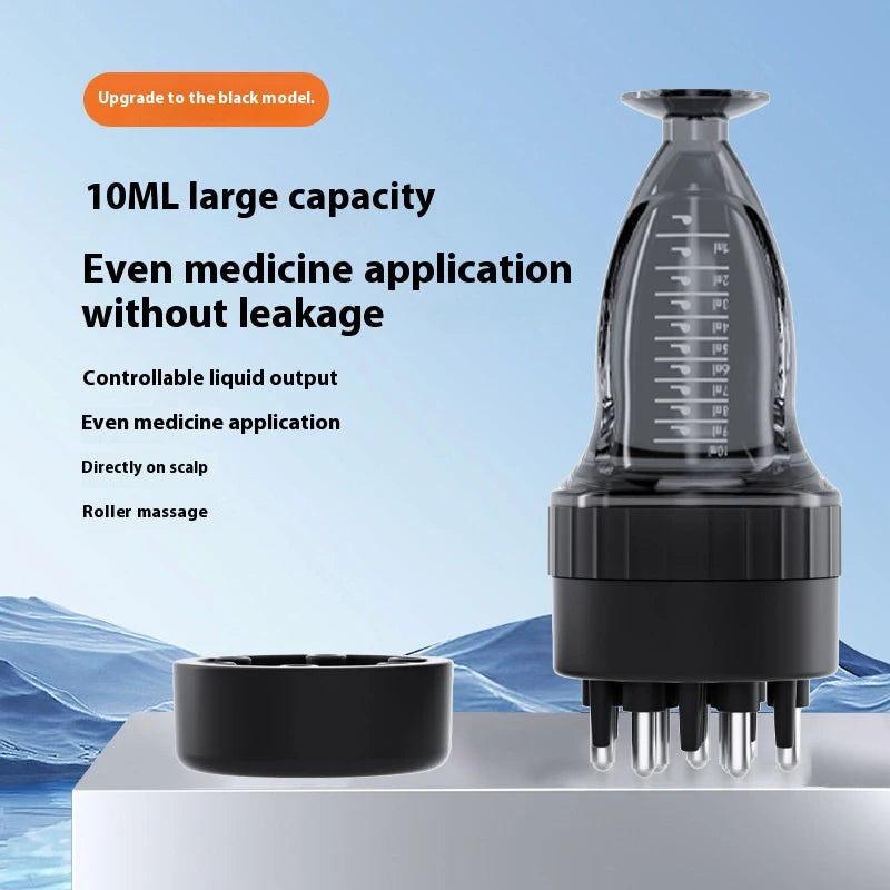 10 Ml Scalp Massage Comb Liquid Serum Oil Brush Nourish Head Hair Growth Hair Regrowth Hair Roots Comb Anti Hair Articles Tools Peaceful Pleasures Health and Wellness Black