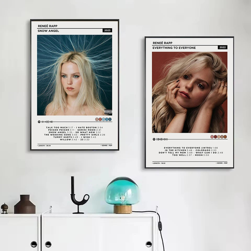 Hot Pop Singer Renee Rapp Bite Me New Music Album Aesthetic Poster HD Printed Canvas Painting Wall Art Pictures Home Decor Peaceful Pleasures Health and Wellness