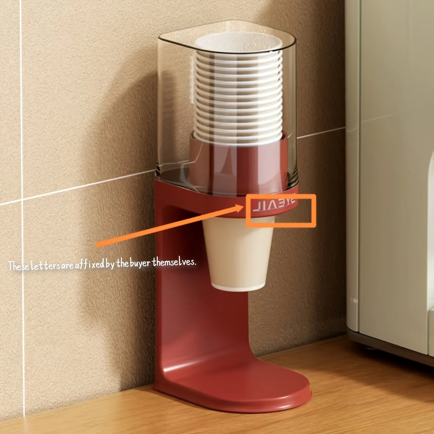 Countertop Cup Dispenser Holder – Bathroom, Coffee & Water Cooler
