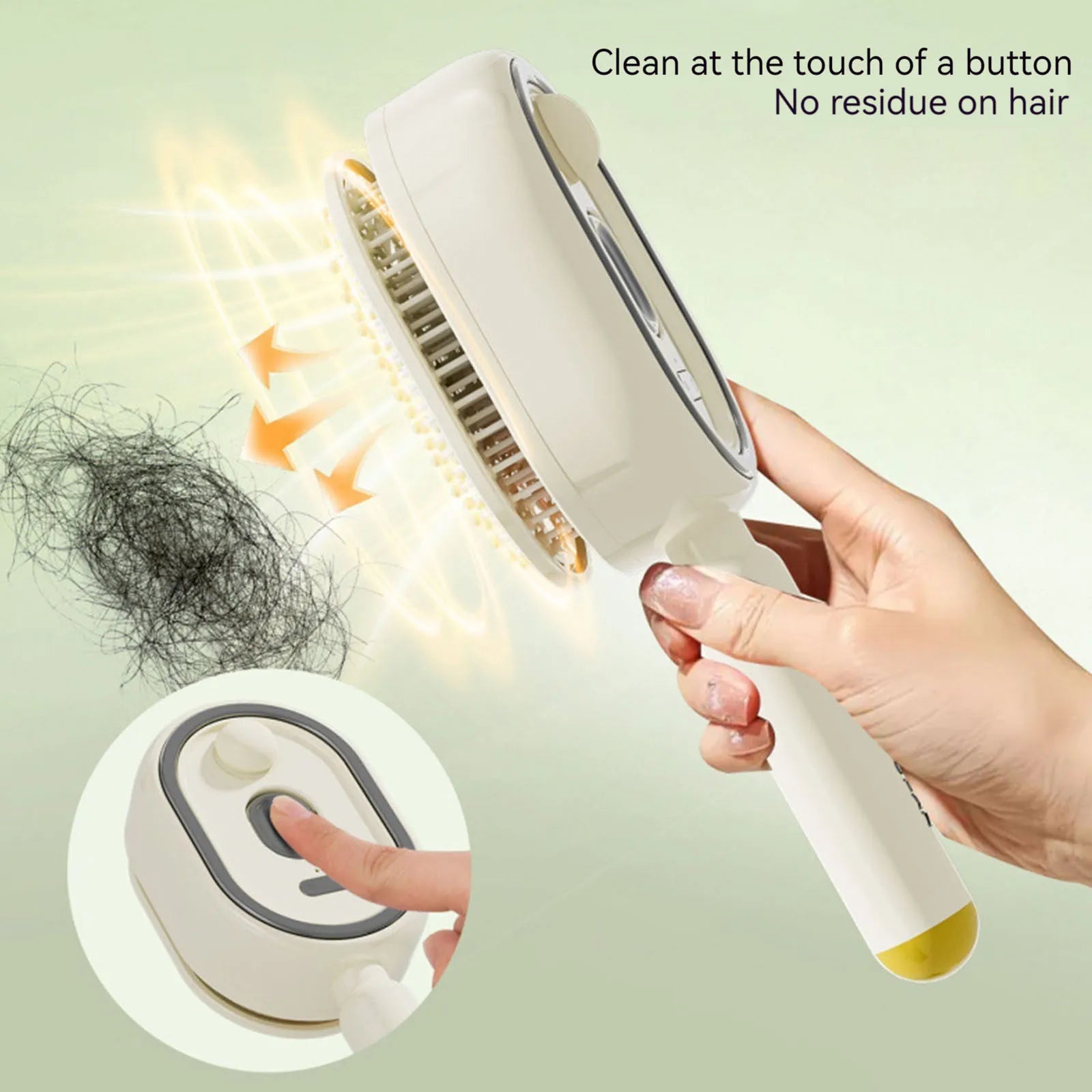 Electric Steam Brush with Water Spray Wet Electrics Hairbrush USB-C Charging for Detangling Smoothing Styling & Frizz Control Peaceful Pleasures Health and Wellness