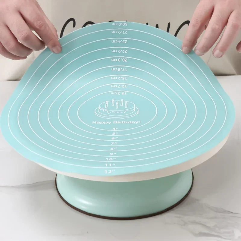 1/3Pcs Food-grade Silicone 30cm Circular Pad Kneading Mat Placemat Kitchen Baking High Temperature Resistant Non-Slip Dough Mat Peaceful Pleasures Health and Wellness