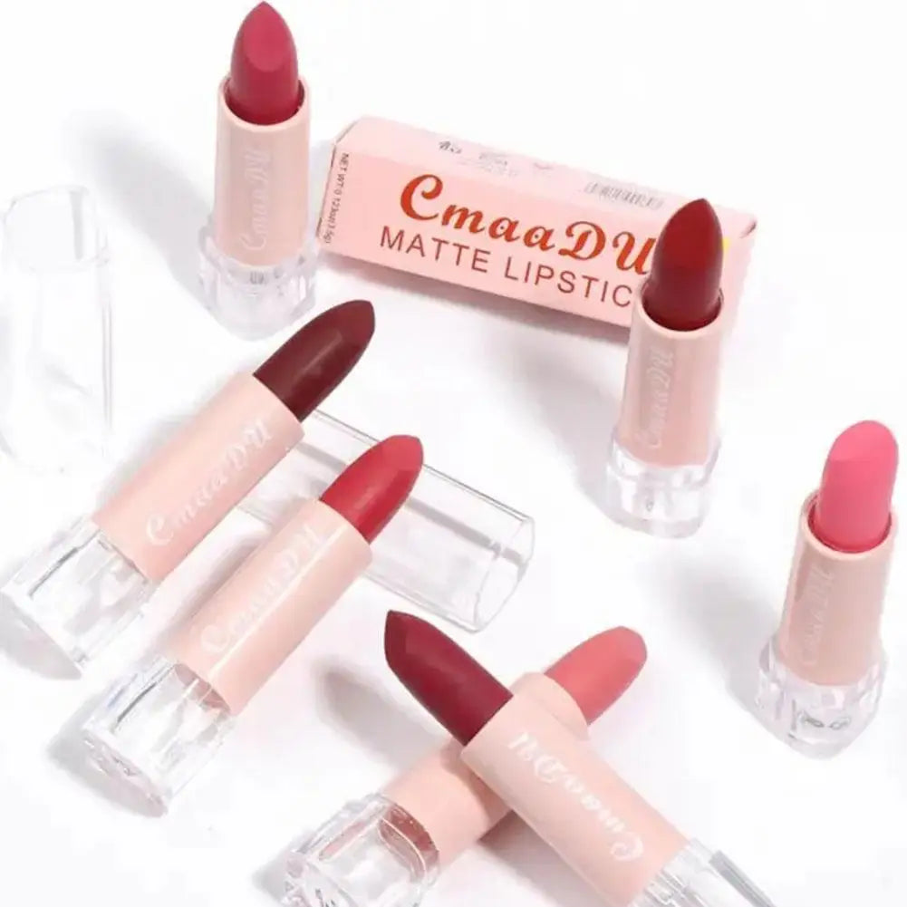 CmaaDu 15-Shade Matte Velvet Moisturizing Lipstick – Waterproof Long-Lasting Nude Lip Color for All-Day Wear Peaceful Pleasures Health and Wellness