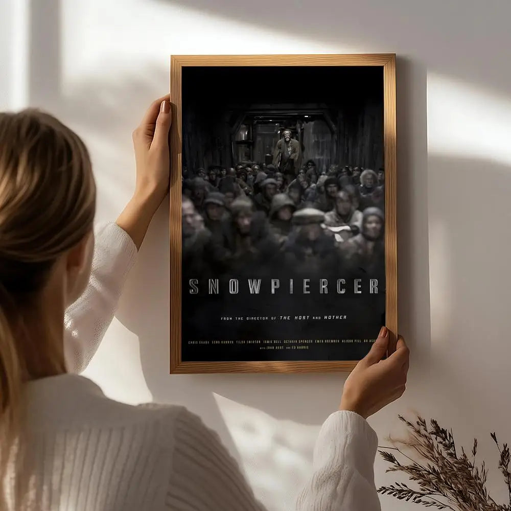 Snowpiercer Movie Poster HD Self-Adhesive Waterproof Wall Art Movie Wall Poster Peaceful Pleasures Health and Wellness White5 50X70cmNoframe