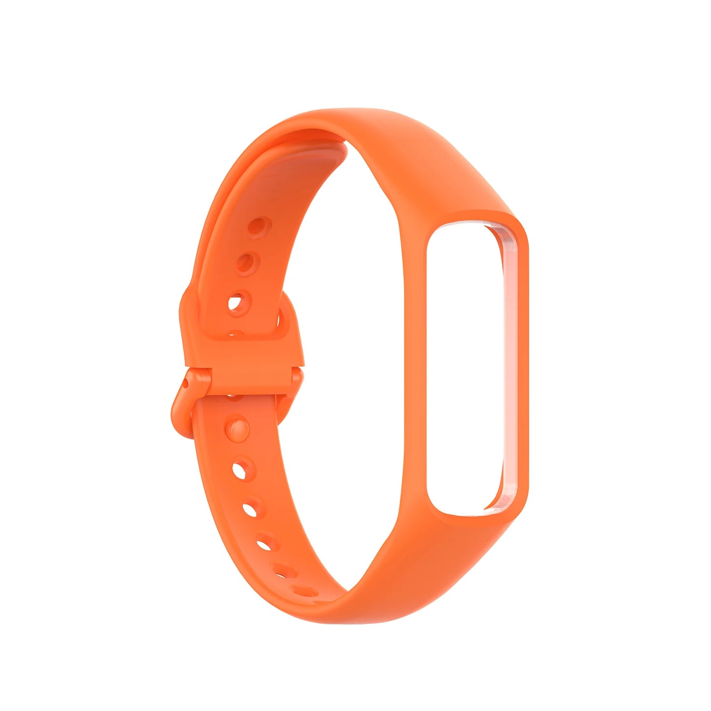 Samsung Galaxy Fit 2 SM-R220 Silicone Replacement Band Strap Peaceful Pleasures Health and Wellness Orange