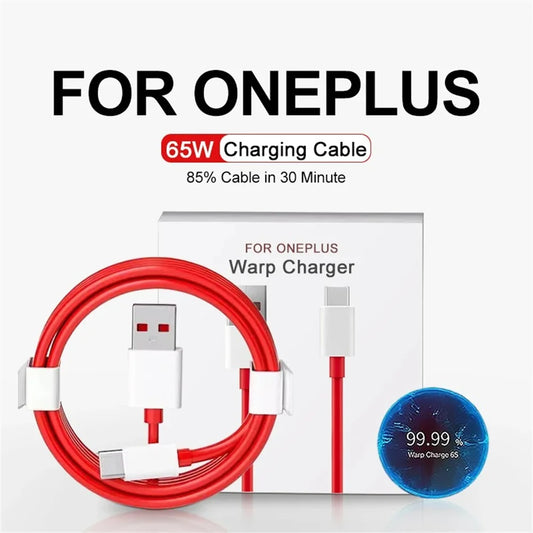 PD 65W SuperVOOC USB-C Fast Charge Cable for OnePlus USB-C Charging Cable Peaceful Pleasures Health and Wellness