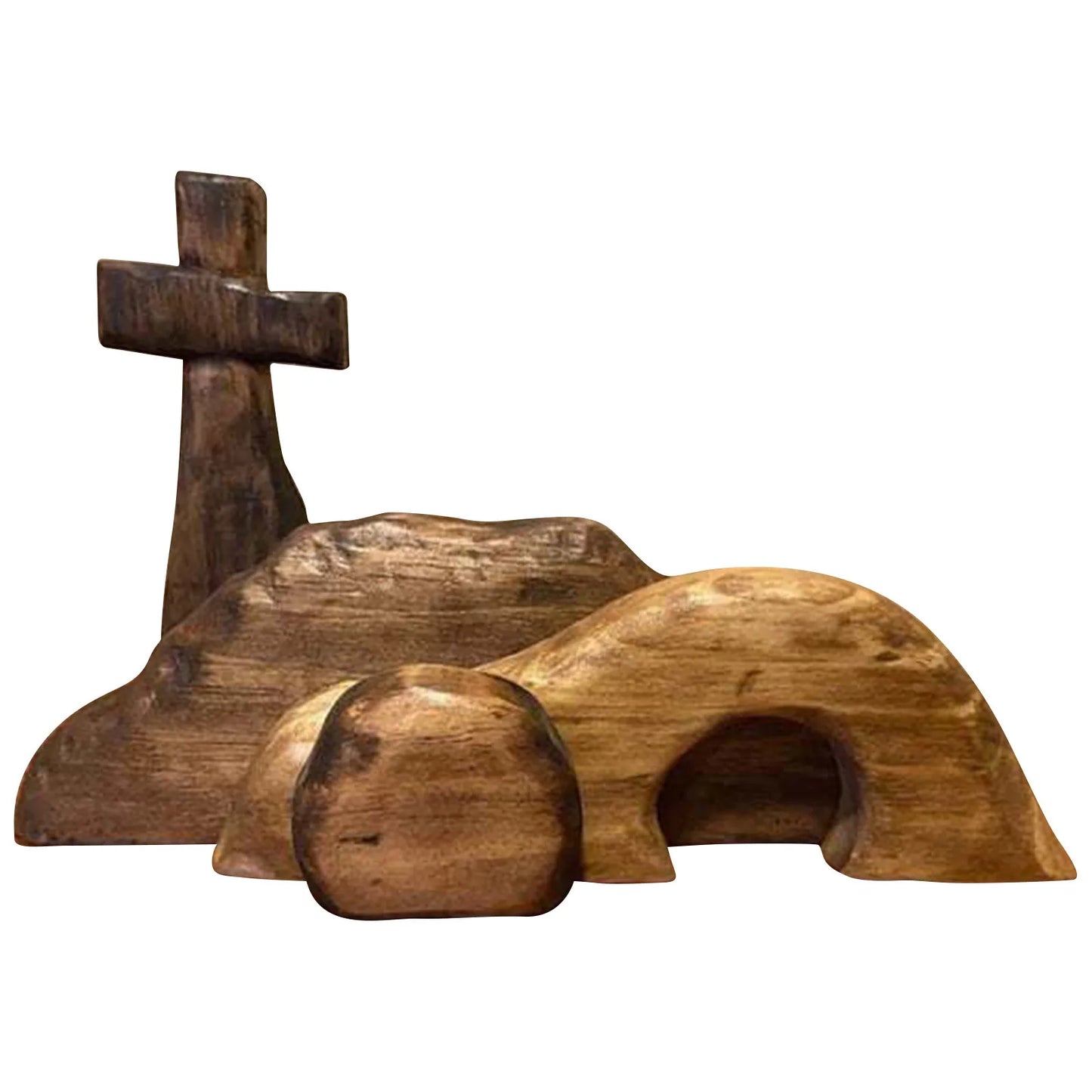 Easter Resurrection Scene Wooden Figurine | Christian Home Decor