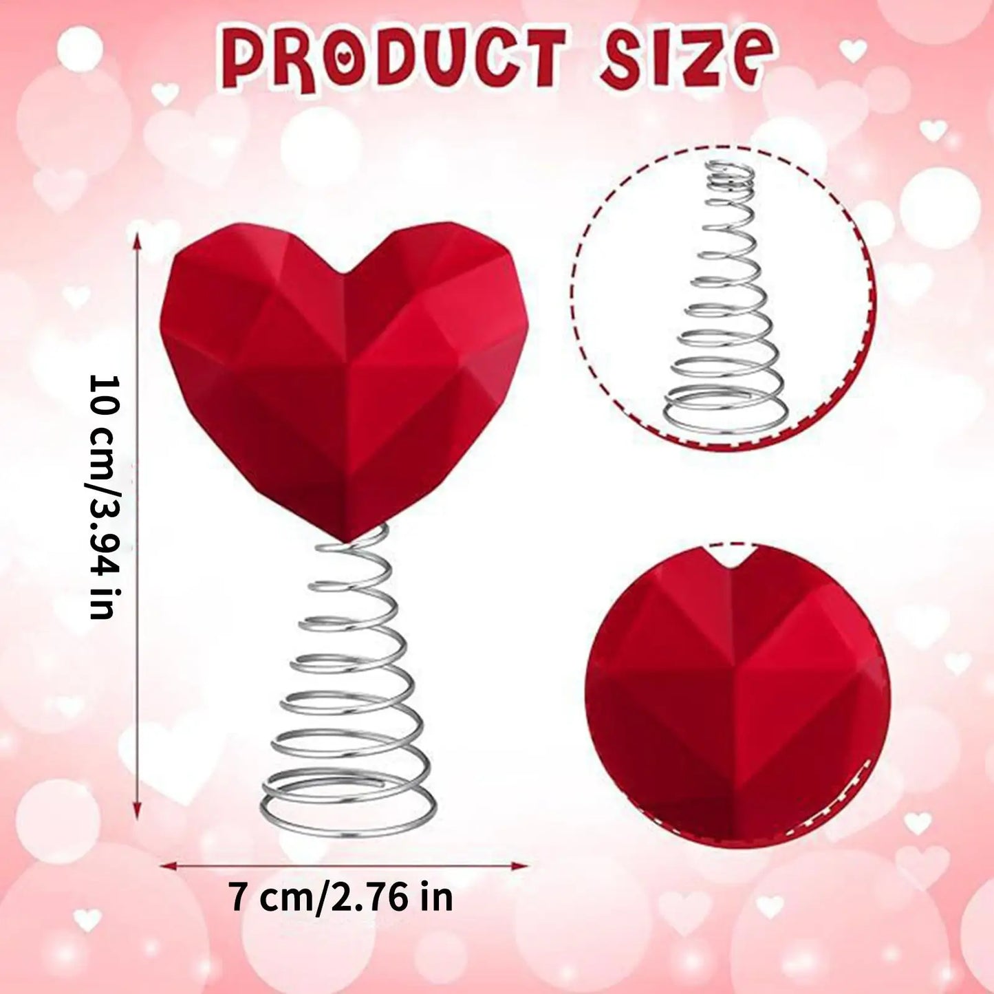 Heart Shape Valentine Topper for Tree Farmhouse Decorations Love Topper Decor for Home Living Room Apartment Workplace Porch Peaceful Pleasures Health and Wellness
