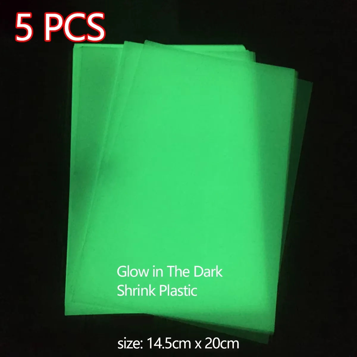 5-Pack Shrink Plastic Sheets | Translucent DIY Heat Shrink Film
