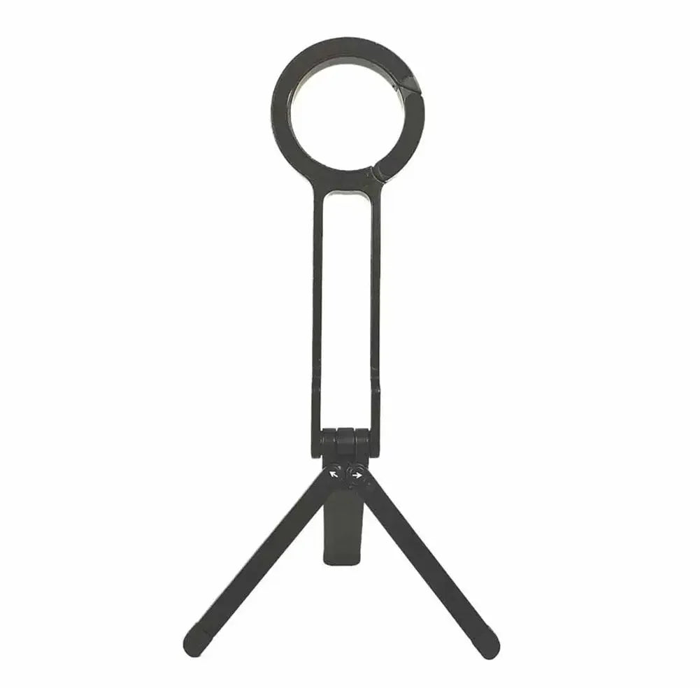 Magnetic Folding Phone Tripod Stand | Carabiner Ring iPhone Mount