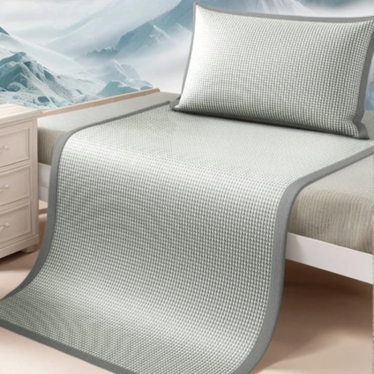 Ice Silk Cooling Mattress Pad – Breathable Jacquard Cover Cooling Mattress Pad Peaceful Pleasures Health and Wellness