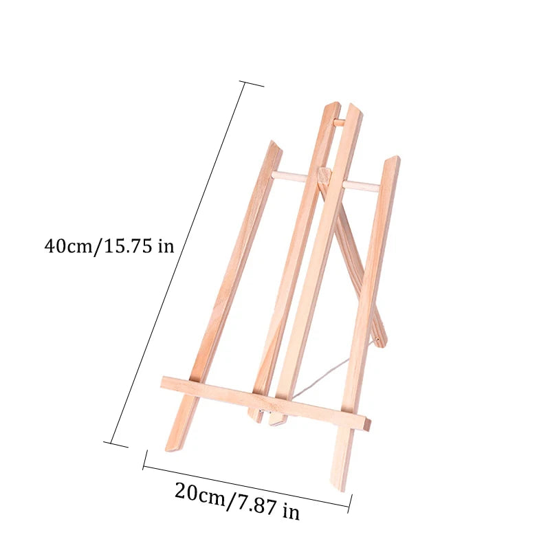 Wooden Foldable Desktop Easel | Adjustable 20–50cm Stand