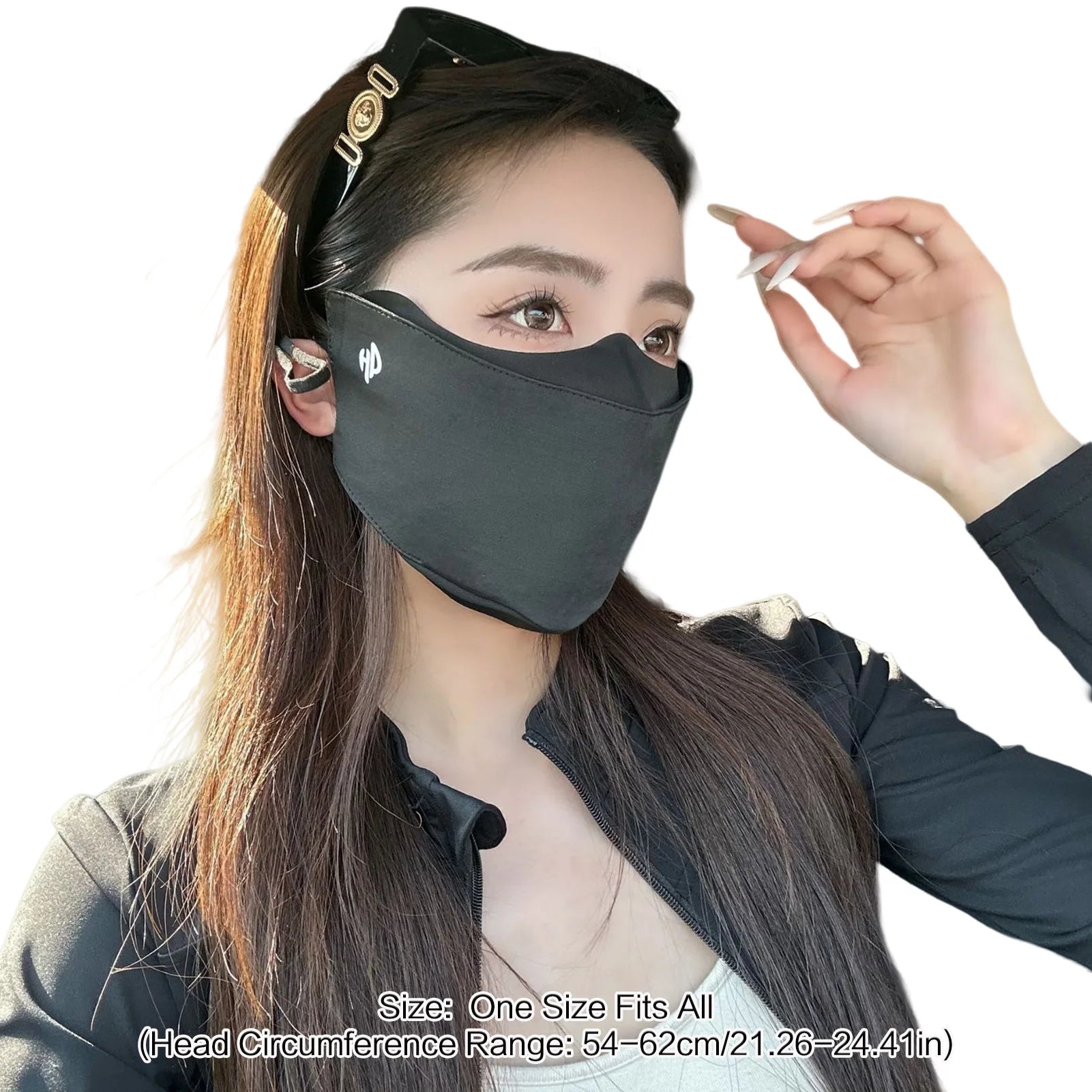 Ice Silk Sun Protections Mask For Women UPF50+ UV Protections Full Face-Cover Summer Outdoor Use Peaceful Pleasures Health and Wellness