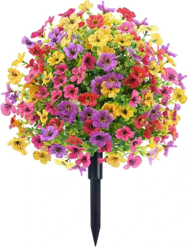 Colorful Artificial Flower Ball Ground Insert | Wedding & Garden
