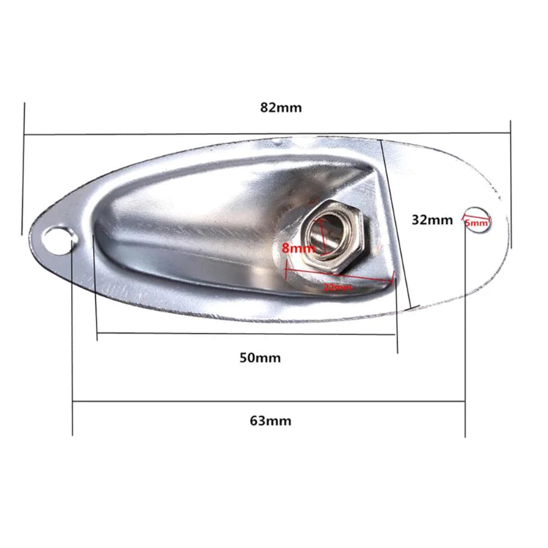 Replacement Strat Stratocaster Electric Guitar Jack Plate 1 4 Boat