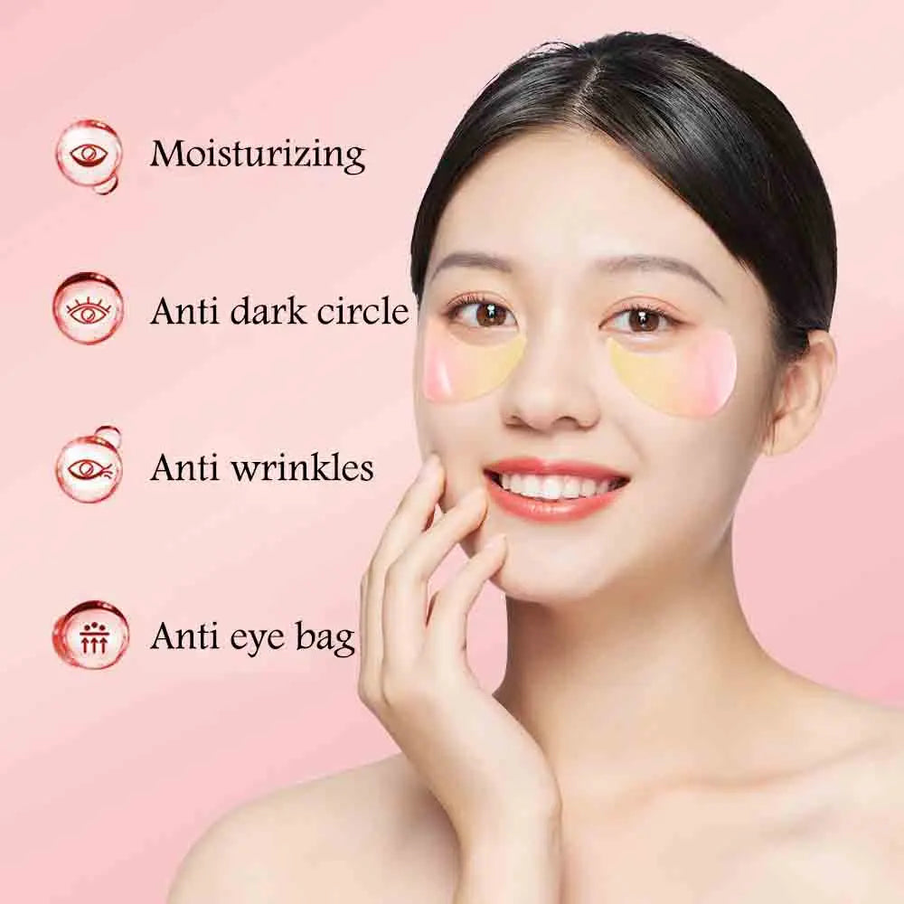 BIOAOUA Collagen Eye Masks 60pc – Dark Circles & Anti-Aging
