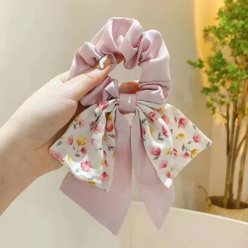 Broken Flower Bow Large Intestine Headband Womens Summer Headband Hair Rope Peaceful Pleasures Health and Wellness