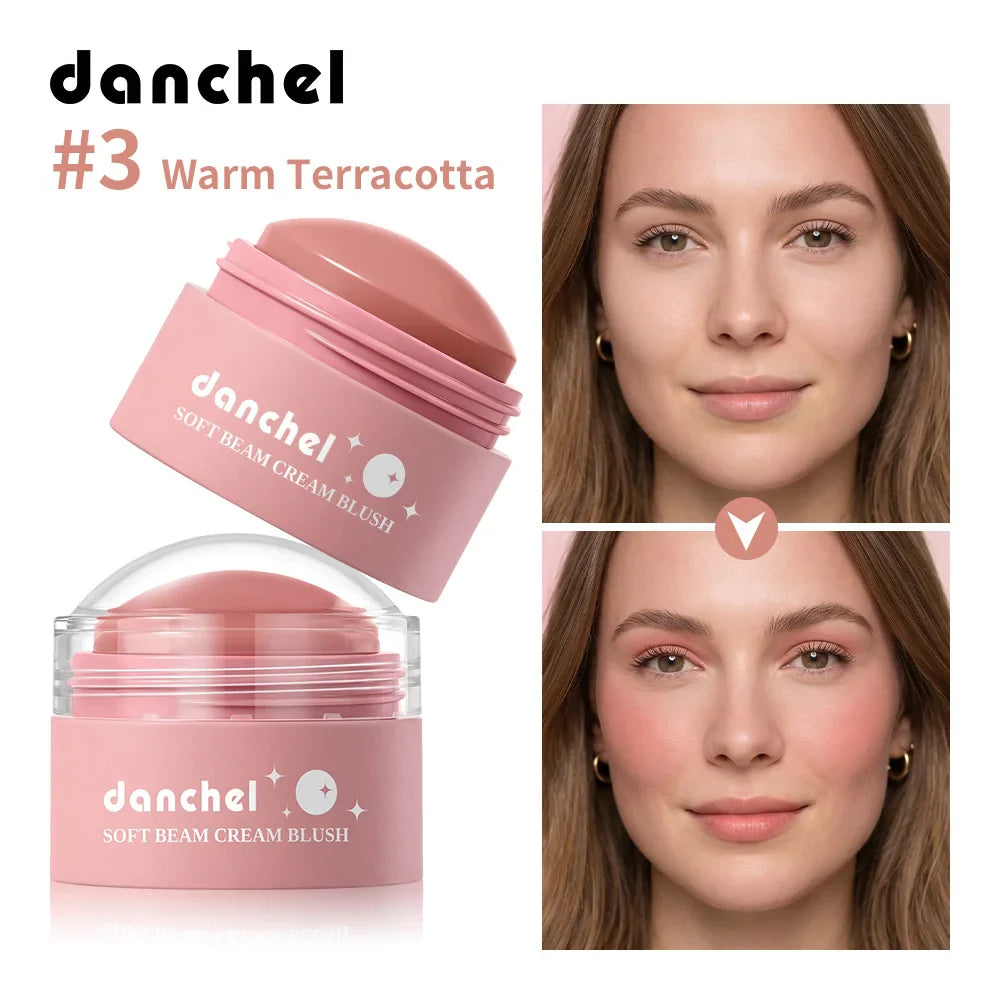 Danchel Soft Beam Cream Blush – Multi-Use, Long-Wearing, 6 Shades
