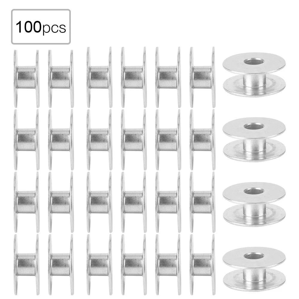 Aluminum Bobbins Empty Spool Flat Sewing Machine Parts