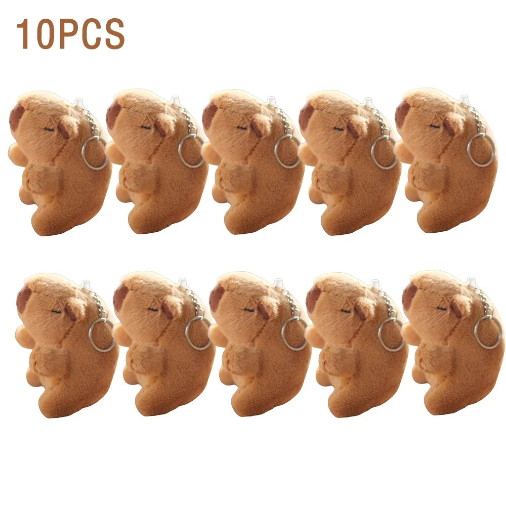 Cartoon Capybara Plush Keychain, Bag & Desk Pendant Ornament