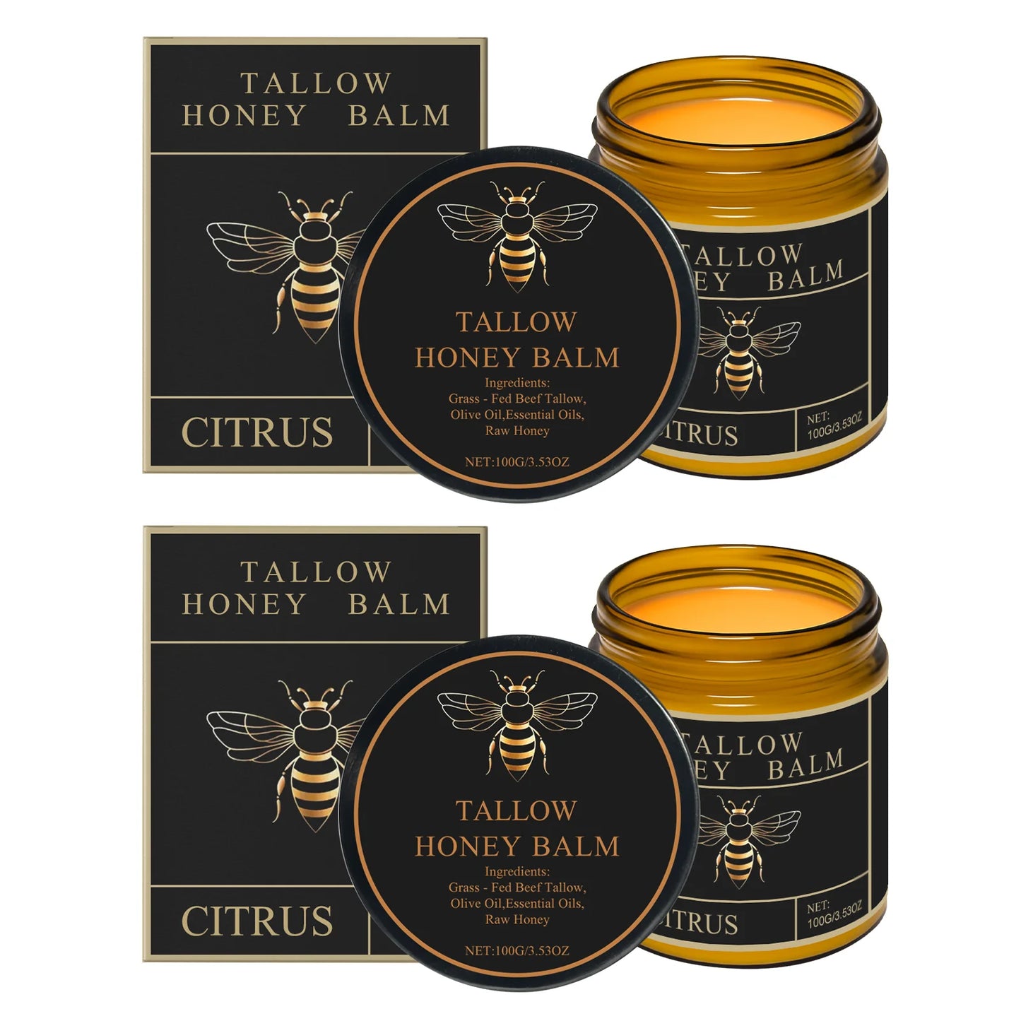 Honey Tallow Face & Body Cream – Deep Hydration Moisturizer