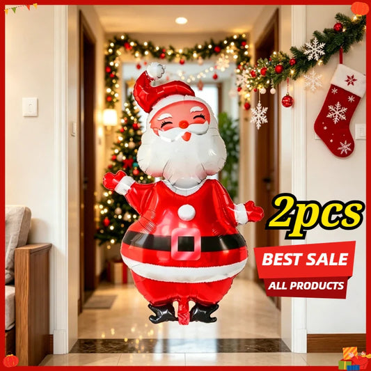 Large Christmas Foil Balloons – Santa Snowman Elk Decorations Christmas Foil Balloon Oasis Select