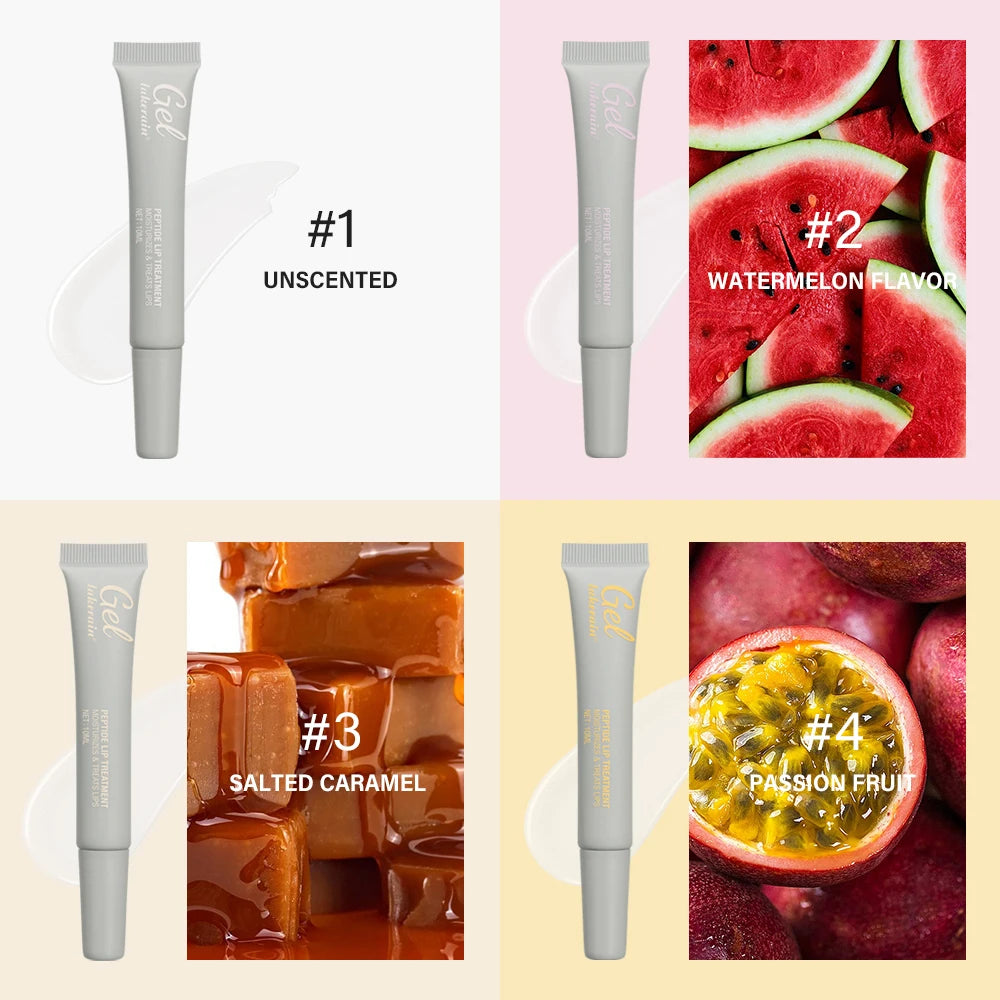Lakerain Lip Care Gel Moisturizes Peptide Moisturizes And Lightened Remove Dead Skin Lip Lines Anti-chapping Caramel Lip Balm Peaceful Pleasures Health and Wellness