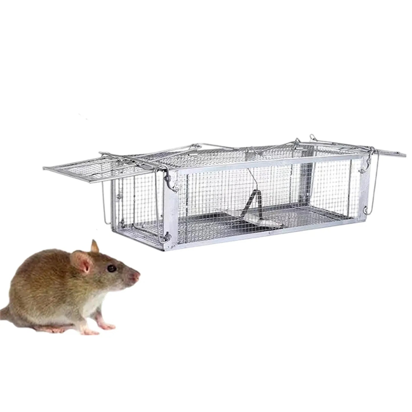 Humane Double Door Live Mouse Trap – Reusable Rat Cage