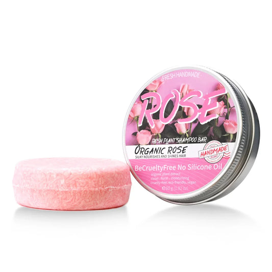 Organic Rose Essential Oil Shampoo Bar – Cleanse & Moisturize Shampoo Soap Bar Oasis Select 60g