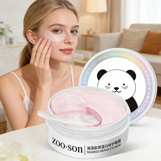 60pc Seaweed Collagen Eye Masks – Dark Circles & Fine Lines Under-Eye Mask Patches Peaceful Pleasures Health and Wellness Seaweed