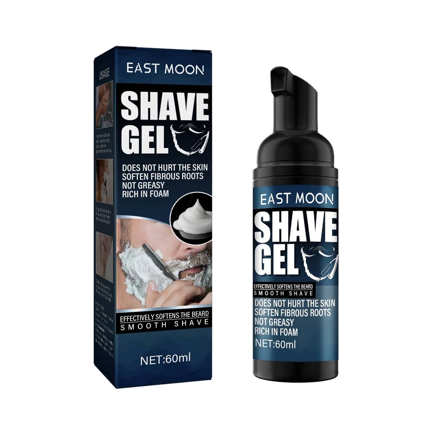 East Moon Aloe Shaving Mousse for Men 50ml – Soft, Non-Irritating