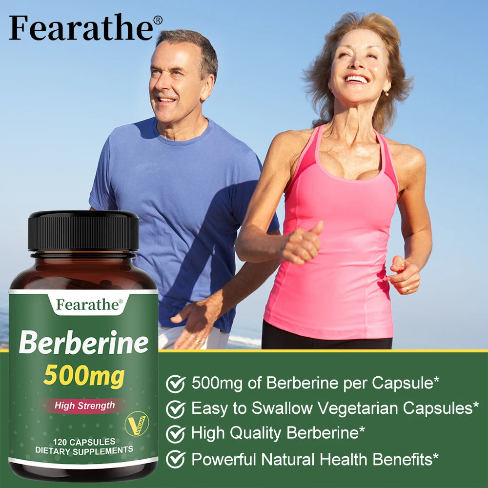 Berberine Supplement, 500mg, Healthy Metabolic Support Heart, Immune System, Gut Health, 30/60/120 Vegan Capsules, NON-GMO Peaceful Pleasures Health and Wellness
