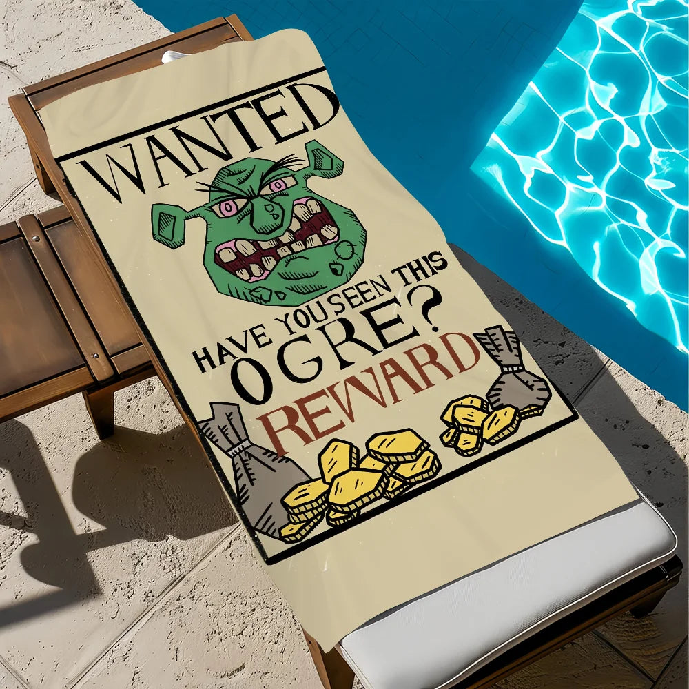 Funny Cute Quick-Dry Beach Towel | Gym Travel Camping Sports Towel